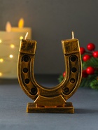 Свеча декоративная «Бронзовая подкова», 85 г, 82×37×95 мм - фото 118994453 Свеча декоративная «Бронзовая подкова», 85 г, 82×37×95 мм - фото 118994453