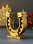 Свеча декоративная «Бронзовая подкова», 85 г, 82×37×95 мм - фото 118994455 Свеча декоративная «Бронзовая подкова», 85 г, 82×37×95 мм - фото 118994455