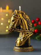 Свеча декоративная «Бюст лошади», бронза, 131 г, 74×60×118 - Фото 2