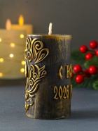 Свеча декоративная «Столбик с лошадью», бронза, 215 г, 55×55×100 мм - Фото 3