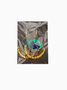 Серьги «Павлин», 5×8 см, жёлтые - фото 65563503