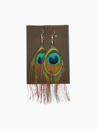 Серьги «Павлин», 5×12 см, разноцветные - Фото 5