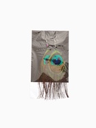 Серьги «Павлин», 5×12 см, разноцветные - фото 65563505