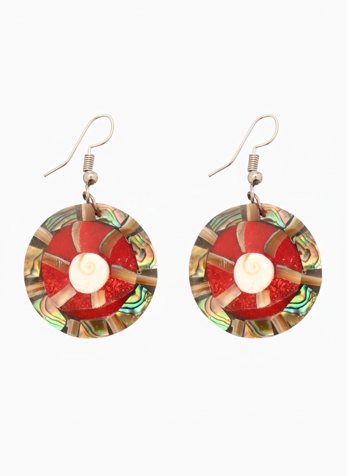 Серьги «Экзотика», 5×3 см, ракушка - Фото 1