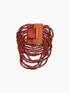 Браслет плетёный, 20×5 см, коричневый - Фото 4