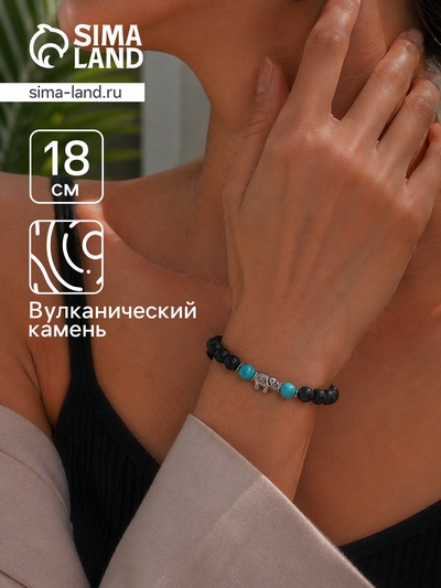 Ожерелье из камня, 45 см, зелёный