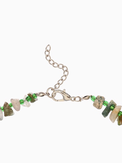 Ожерелье из камня, 45 см, зелёный