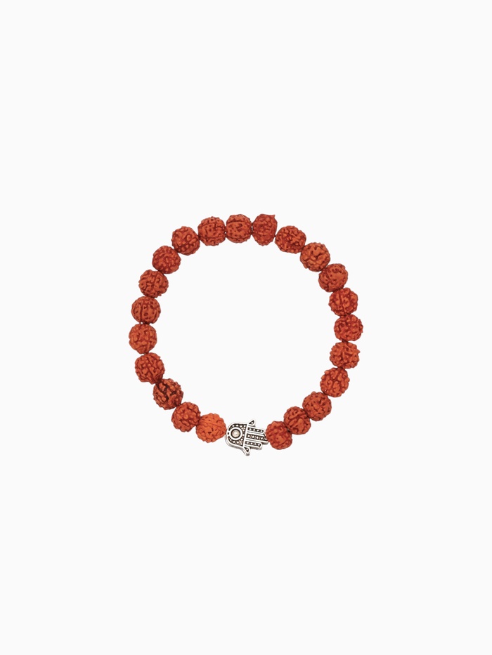 Браслет «Хамса», рудракша, длина 18 см - Фото 1