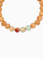 Браслет из сандалового дерева с агатом, длина 18 см, цв. голубой - фото 809285287 Браслет из сандалового дерева с агатом, длина 18 см, цв. голубой - фото 809285287