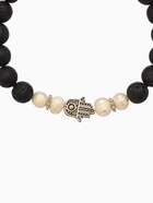 Браслет «Хамса», длина 18 см, жемчуг, лава - Фото 3