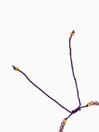 Браслет, длина 16 см, сиреневый, сиреневый - Фото 3