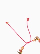 Браслет, длина 16 см, розовый, золотой - фото 59846745