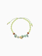 Браслет, длина 16 см, фисташковый, золотой - Фото 1