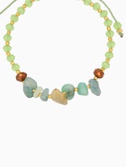 Браслет, длина 16 см, фисташковый, золотой - Фото 2