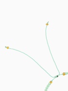 Браслет, длина 16 см, цв. голубой, золотой - фото 809285335 Браслет, длина 16 см, цв. голубой, золотой - фото 809285335