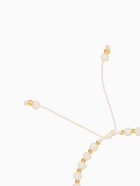 Браслет, длина 16 см, белый, золотой - Фото 3