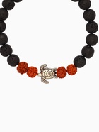 Браслет "Черепашка" лава, рудракша, длина 18 см, цв. чёрный, коричневый - фото 59410664 Браслет "Черепашка" лава, рудракша, длина 18 см, цв. чёрный, коричневый - фото 59410664