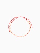 Браслет на ногу (анклет), длина 18 см, цв. белый, красный - фото 59410674 Браслет на ногу (анклет), длина 18 см, цв. белый, красный - фото 59410674