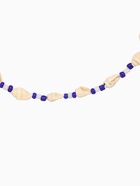 Браслет на ногу «Анклет», длина 20 см, белый, синий - Фото 2