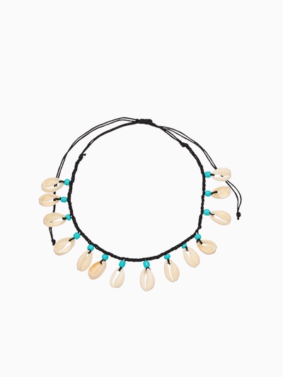 Браслет на ногу «Ракушки», анклет, длина 24 см, чёрный