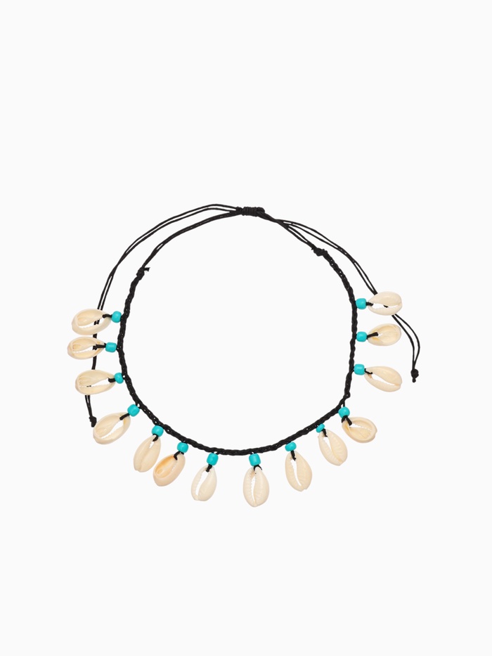 Браслет на ногу «Ракушки», анклет, длина 24 см, чёрный - Фото 1