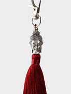 Брелок-кисточка "Будда" 17 см, цв. бордовый, серебристый - фото 809285454 Брелок-кисточка "Будда" 17 см, цв. бордовый, серебристый - фото 809285454