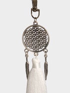 Брелок-кисточка "Ловец снов" 17 см, цв. белый, серебристый - фото 809285463 Брелок-кисточка "Ловец снов" 17 см, цв. белый, серебристый - фото 809285463
