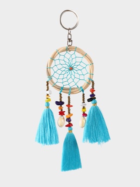 Брелок "Ловец снов" 17 см, цв. голубой