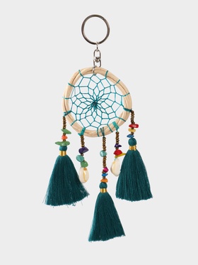 Брелок "Ловец снов" 17 см, цв. бирюзовый