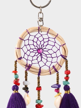 Брелок «Ловец снов», 17 см, фиолетовый
