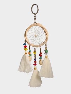 Брелок "Ловец снов" 17 см, цв. белый