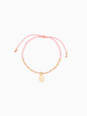 Браслет "Виколия" длина 16 см, цв. розовый, золотистый