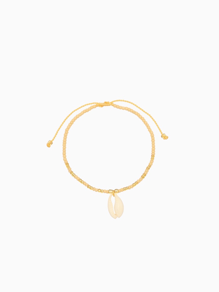 Браслет «Виколия», длина 16 см, бежевый, золотистый - Фото 1