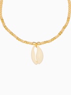 Браслет "Виколия" длина 16 см, цв. бежевый, золотистый - фото 59410800