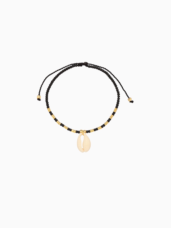Браслет «Виколия», длина 16 см, чёрный, золотистый - Фото 1