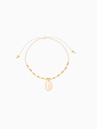 Браслет "Виколия" длина 16 см, цв. белый, золотистый - фото 59410807