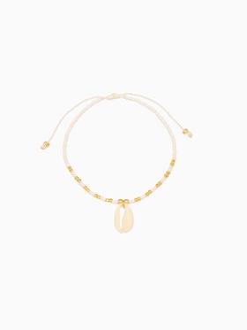 Браслет "Виколия" длина 16 см, цв. белый, золотистый
