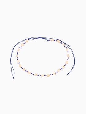 Ожерелье с ракушками «Халия», длина 35 см, синее