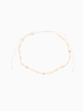 Ожерелье "Халия" длина 35 см, цв. белый