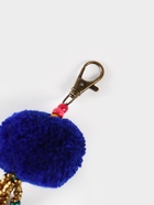 Брелок плетеный, 22 см, цв. синий - фото 59410858