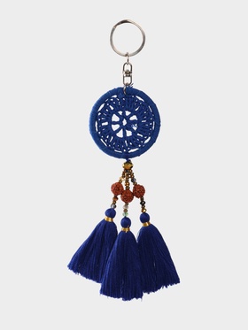 Брелок "Ловец снов" 19 см, цв. синий