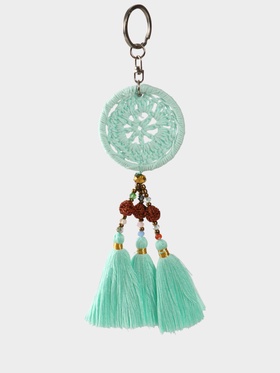 Брелок "Ловец снов" 19 см, цв. голубой