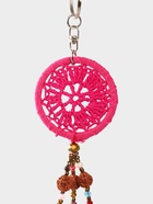 Брелок "Ловец снов" 19 см, цв. ярко-розовый - фото 809285640 Брелок "Ловец снов" 19 см, цв. ярко-розовый - фото 809285640