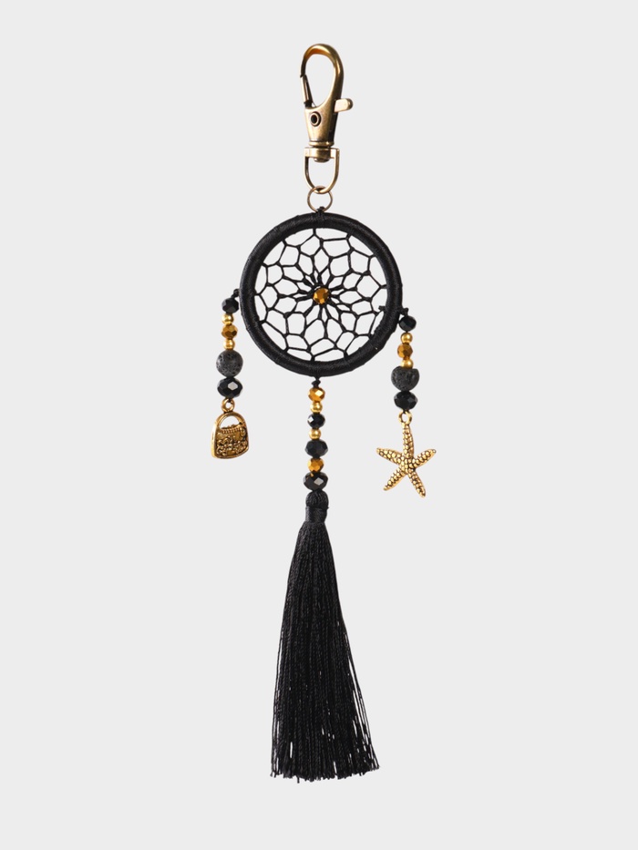 Брелок ловец снов, 17 см, чёрный