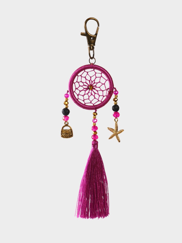 Брелок ловец снов, 17 см, фиолетовый