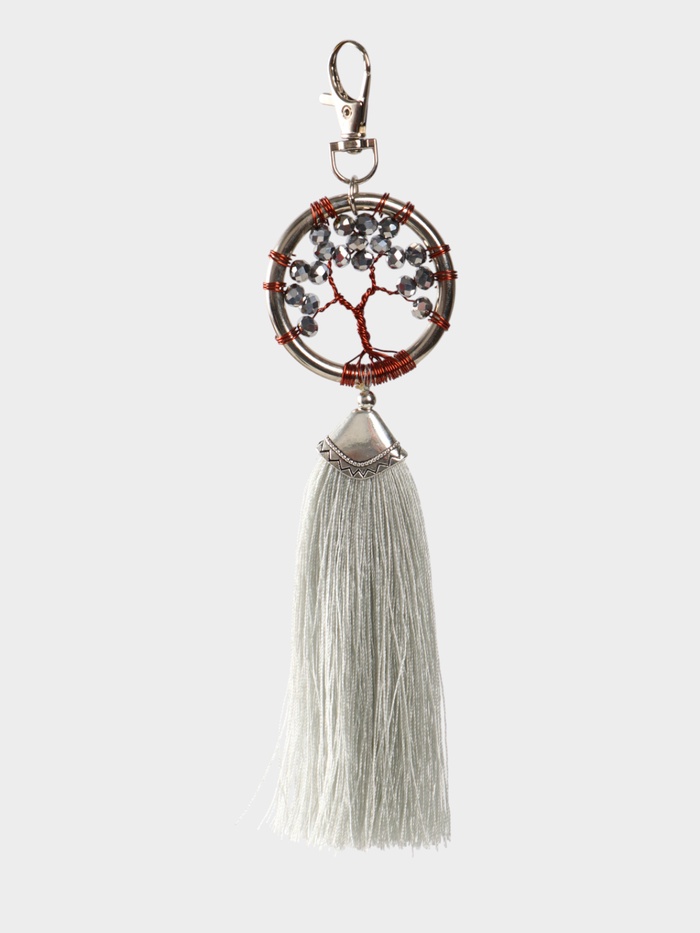 Брелок ловец снов «Древо жизни», 19 см, серебристый - Фото 1