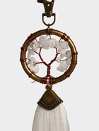 Брелок ловец снов "Великое древо" 19 см, цв. белый - фото 59410989