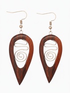 Серьги «Капля», дерево соно - Фото 2