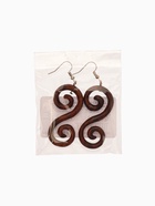 Серьги « Спираль», дерево соно - Фото 5
