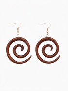 Серьги «Спираль», дерево соно - Фото 2